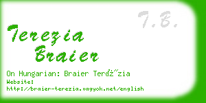 terezia braier business card